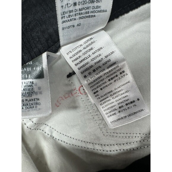 NEW! NWT LEVI'S 311 Shaping Skinny Corduroy Jeans Gold Size 32x30 Irregular - Picture 5 of 8